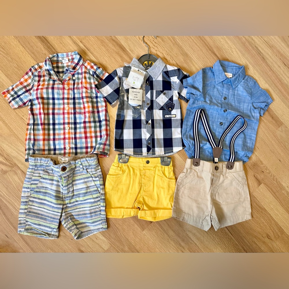 Baby Boy Summer Lot - Gap, Petite Lem, Pumpkin Patch, Nordstrom, Cat & Jack